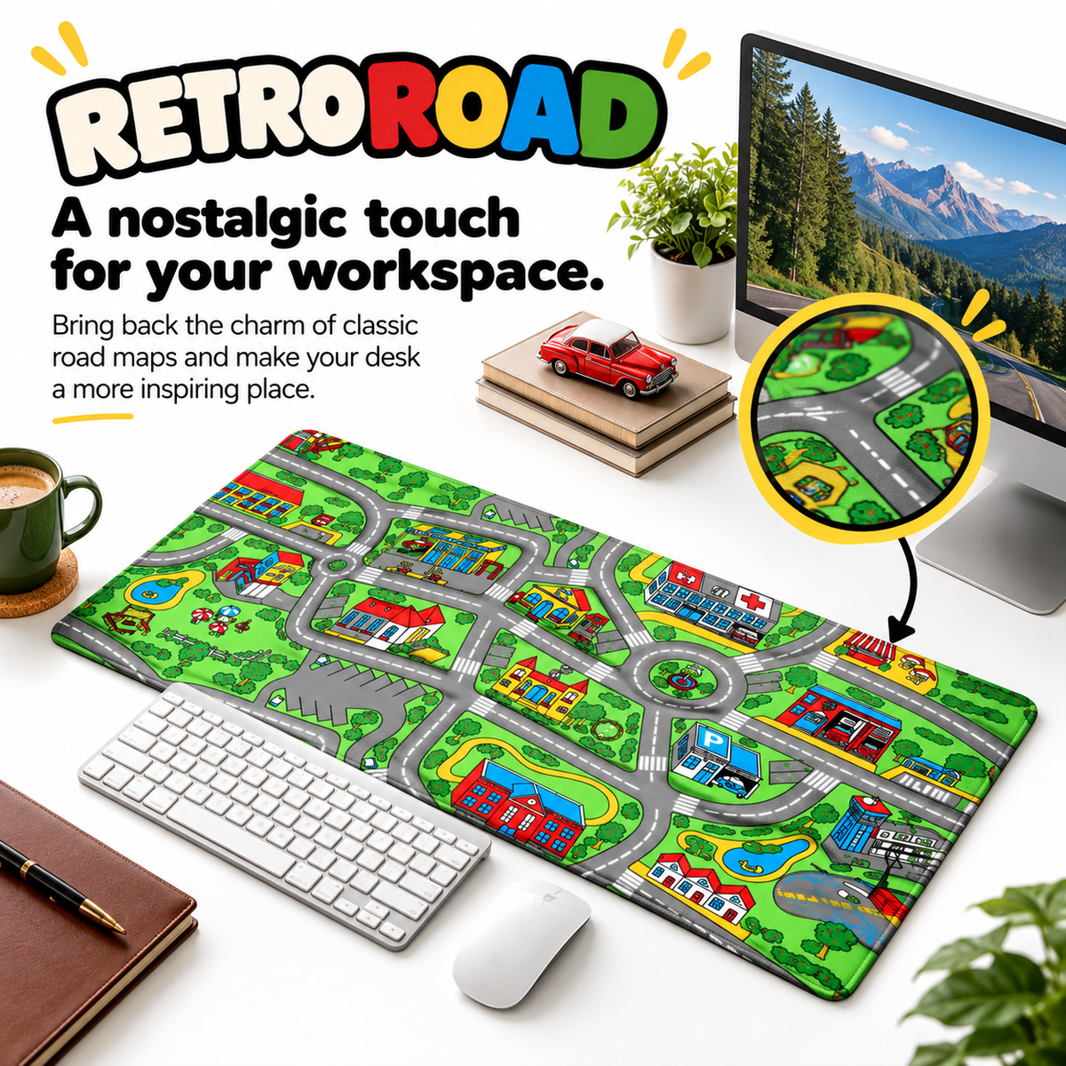 Childhood City Road Desk Mat