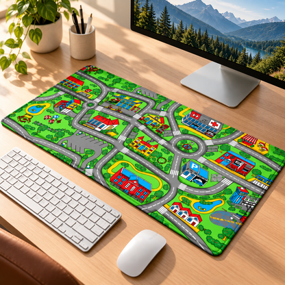 Childhood City Road Desk Mat